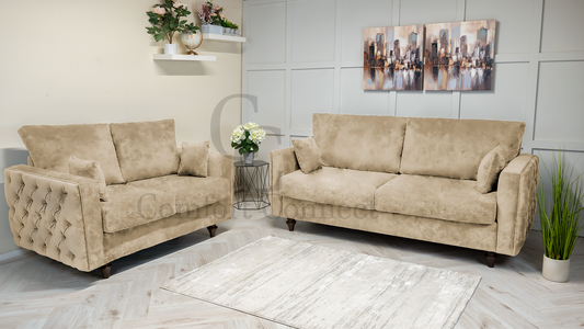 Oak Sofa Set | Stylish Oak Sofa Set | Comfort Connect