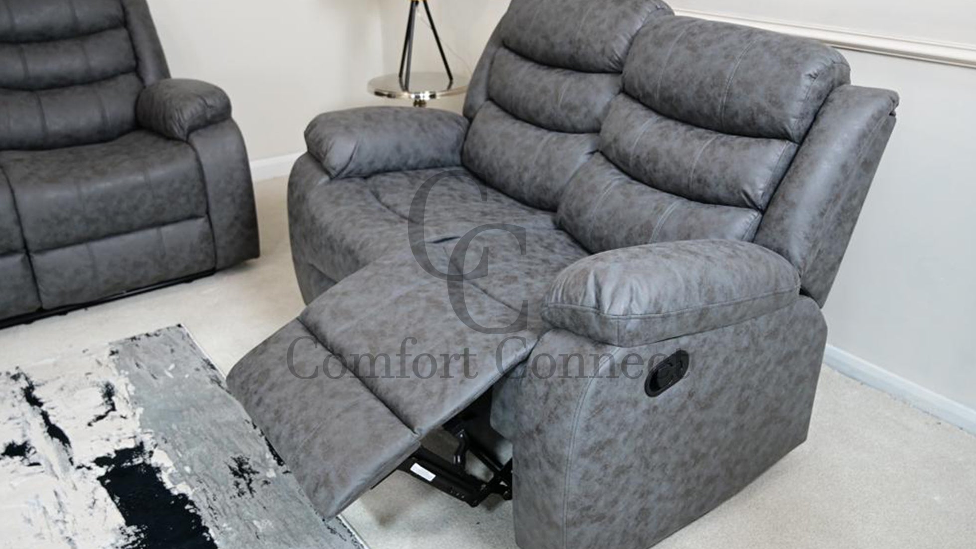 Luxury Leather Recliner Sofa Set – Ultimate Comfort & Timeless Style